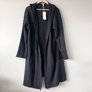 Eileen Fischer Sweater NWT black sweater cardigan women's duster cardi